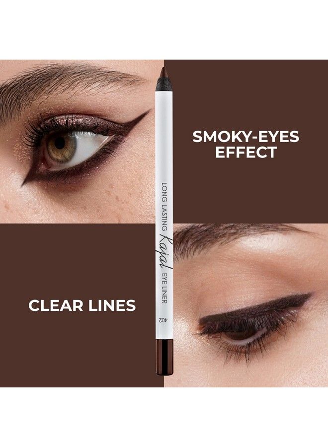 Long Lasting Gel Eyeliner Kajal Smudgeproof & Waterproof High Pigment Formula for Vibrant Eye Look with Intense Color Payoff & Easy Application 40214g/005oz