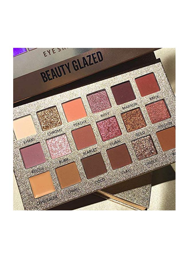 18-Shade Beauty Glazed Eyeshadow Palette multicolour