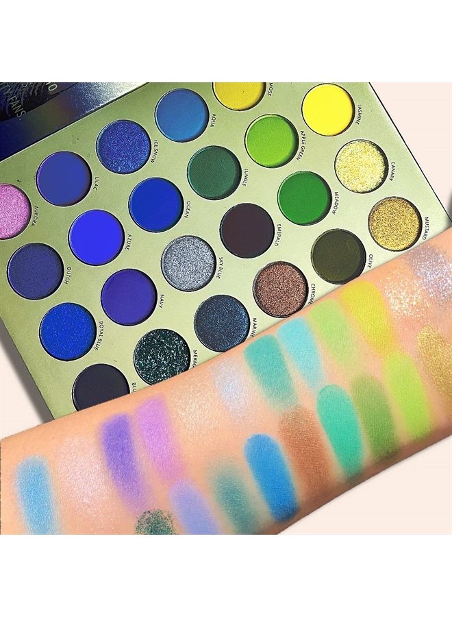 Highly Pigmented 72 Colors Eyeshadow Makeup Palette, Matte Shimmer Metallic Eye Shadow Pallet Long Lasting Blendable Natural Colors Make Up Eye Shadows All in One Gift Kit