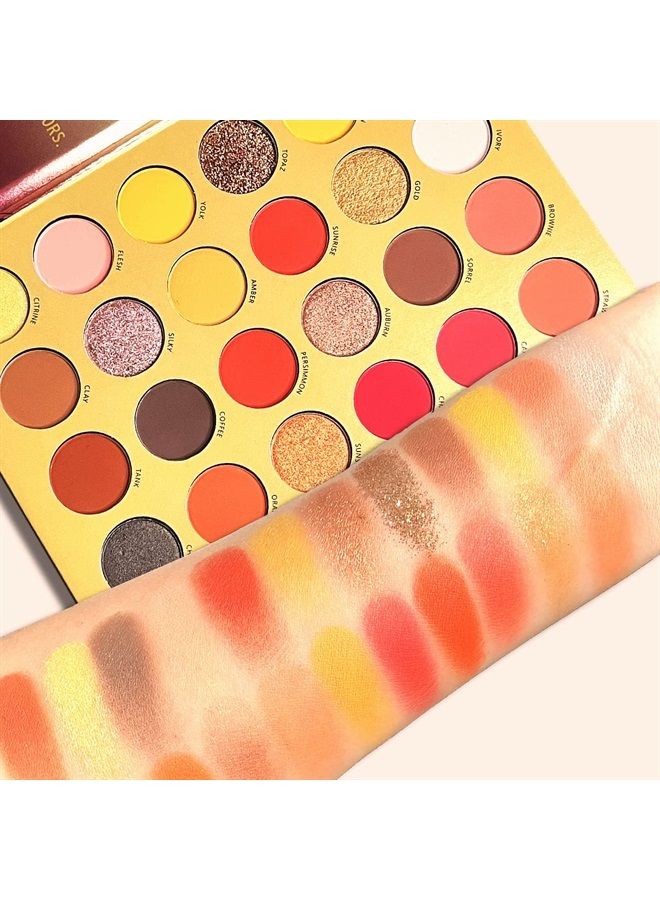 Highly Pigmented 72 Colors Eyeshadow Makeup Palette, Matte Shimmer Metallic Eye Shadow Pallet Long Lasting Blendable Natural Colors Make Up Eye Shadows All in One Gift Kit