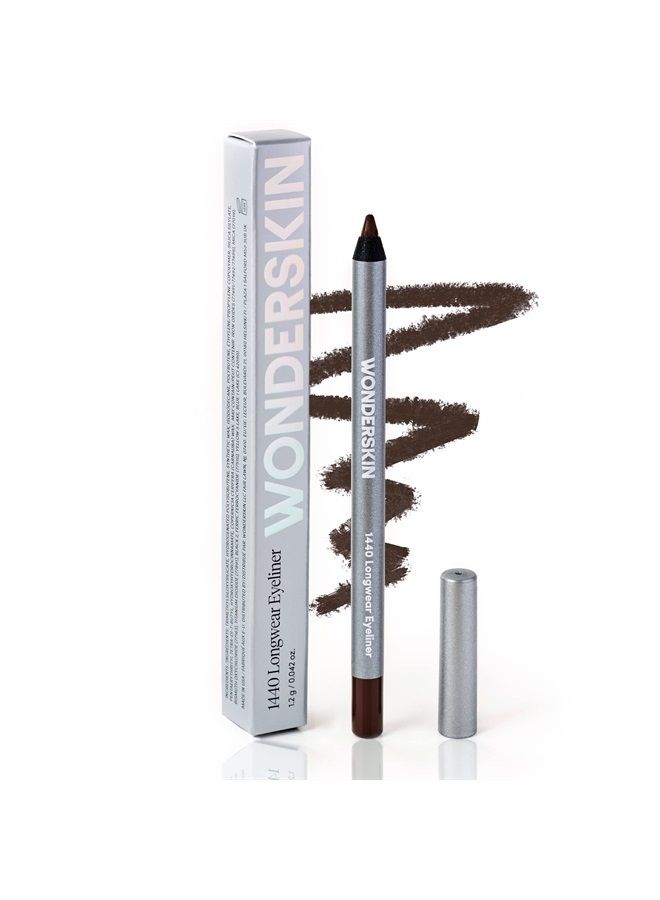 1440 Longwear Waterproof Eyeliner Pencil, Brown Eyeliner Pencil, Brown Eyeliner For Women Brown Eye Makeup (Kalamata)