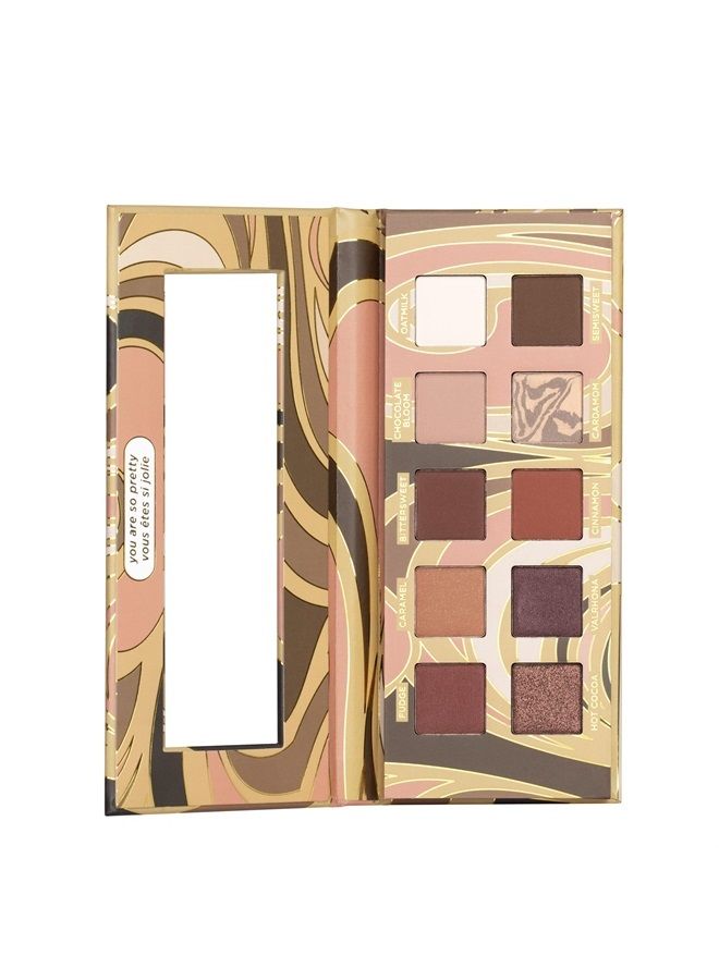 Beauty, Cocoa Nudes Mineral Eyeshadow Palette, 10 Wearable Neutral Shades, Matte, Shimmer, Metallic, Eye Makeup, Longwearing and Blendable, Infused with Cocoa Butter, Vegan, Cruelty Free
