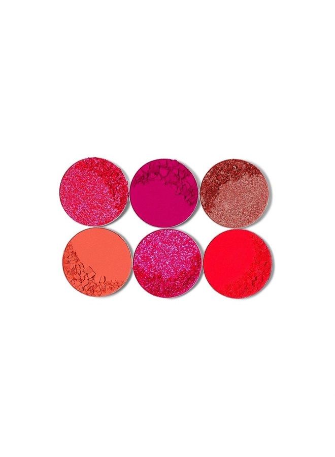 Deep Fuchsia, Soft and Sweet Pink Eyeshadow Palette - Professional Eye Makeup, Pigmented Eyeshadow Palette, Makeup Palette for Eye Color & Shine, Pressed Eyeshadow Cosmetics, Shades of 6