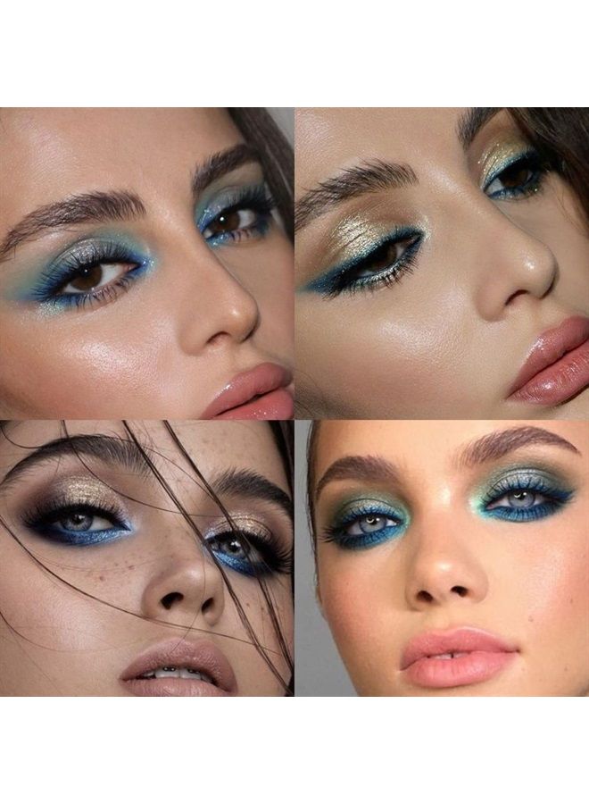 Galactic Assemble Eyeshadow Palette 14 Colors Metallic Shimmer Glitter Eye Shadow Pallet Highly Pigmented Galaxy Eye Makeup Palette Create Space-like Eye Looks Vegan & Talc Free