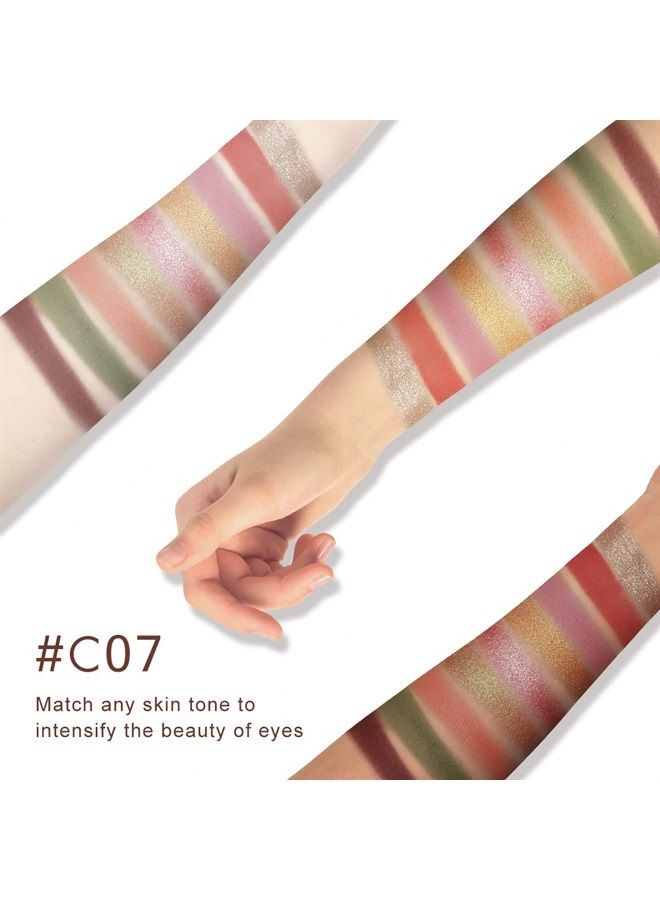 CATKIN Eyeshadow Palettes Sparkly Eyeshadow Matte and Glitter Makeup Matte Shimmer Highly Pigmented Makeup Palettes Eye shadow 9 Colors Neutral Cosmetic Eye Shadows
