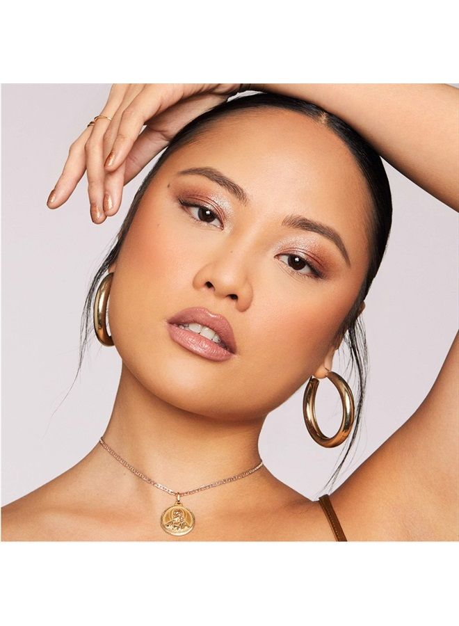 24/7 Moondust Glitter Eyeshadow Single (Space Cowboy - Champagne Gold Silver Sparkle), Buildable Sparkly Eye Glitter, Long-lasting Shimmer Finish, Reflective Eye Shadow Topper - 0.06 oz