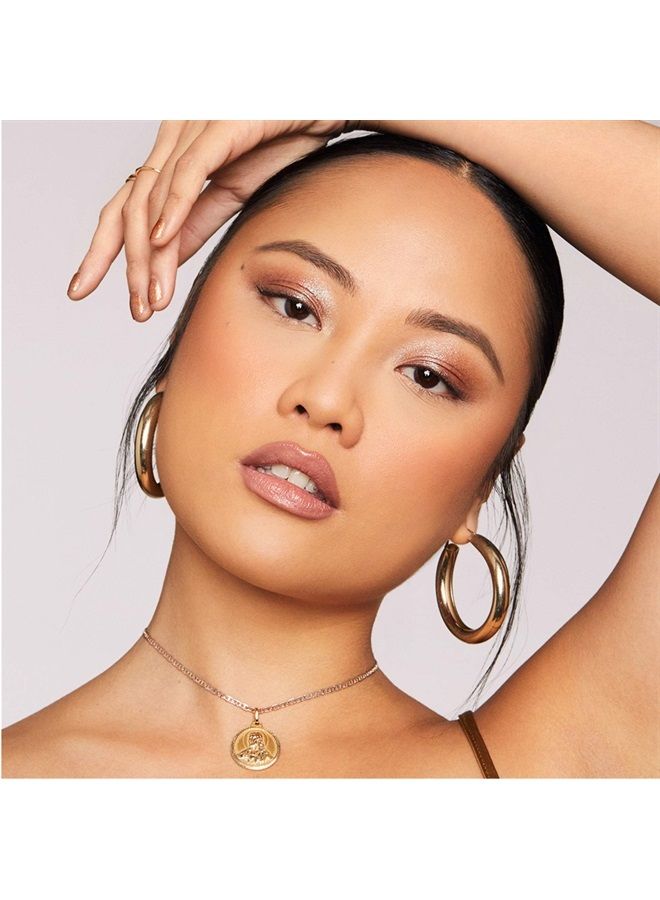 24/7 Moondust Glitter Eyeshadow Single (Space Cowboy - Champagne Gold Silver Sparkle), Buildable Sparkly Eye Glitter, Long-lasting Shimmer Finish, Reflective Eye Shadow Topper - 0.06 oz