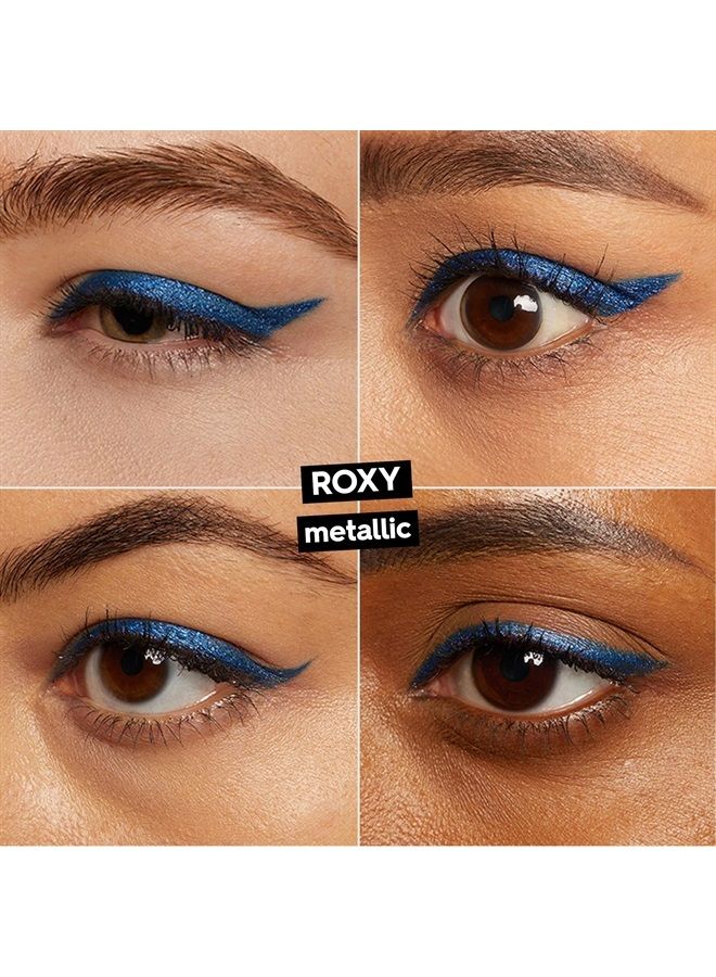 24/7 Glide-On Eyeliner Pencil, Roxy - Metallic Bright Blue with Glitter Finish - Award-Winning, Waterproof Eyeliner - Long-Lasting, Intense Color
