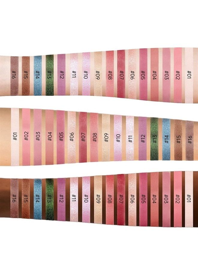 The British Museum Egypt Collection Eyeshadow Shimmer Matte Glitter 16 Colors Eyeshadow Palette (#11 Montu)