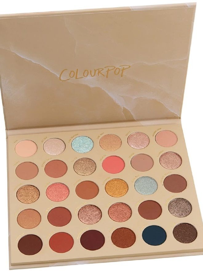 ColourPop YOU'RE GOLDEN Eyeshadow Palette Mega Matte Metallic Semi-Sparkle Glitter Cruelty-Free Super-Pigmented Color