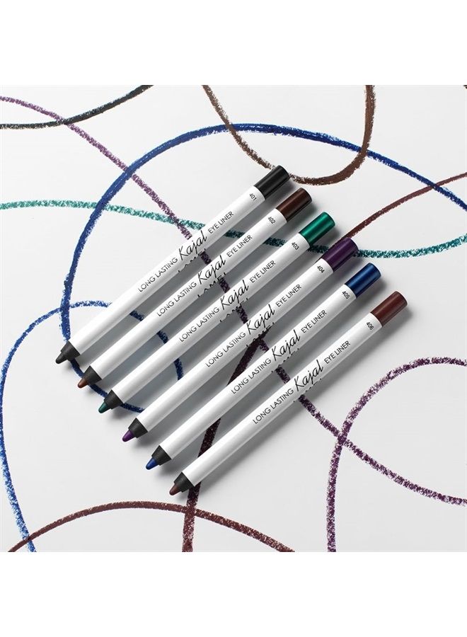 Long Lasting Gel Eyeliner Kajal - Smudgeproof & Waterproof - High Pigment Formula for Vibrant Eye Look - with Intense Color Payoff & Easy Application, 402-1.4g/0.05oz