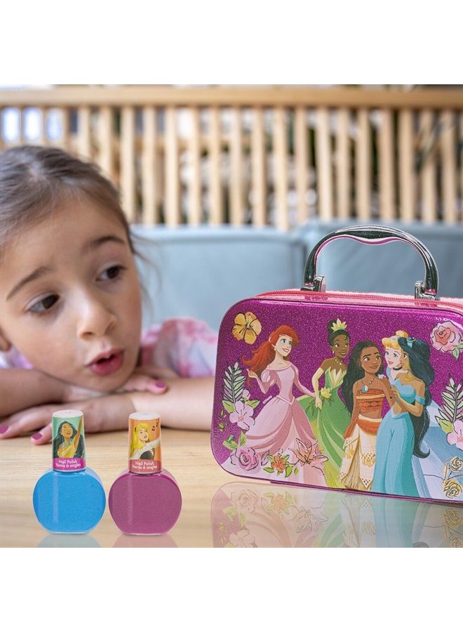 Disney Princess Tiana, Cinderella, Jasmine, Moana and Ariel Fashion Purse Set with Makeup, Toys Gift for 3 4 5 6 7 8 9 10 11 12 Years Old Kid