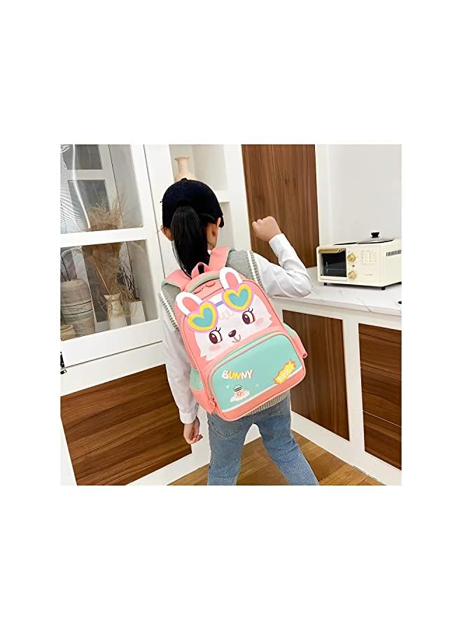 Adorable Cartoon Bunny And Bear Backpack For Kids 4-8 Years Old