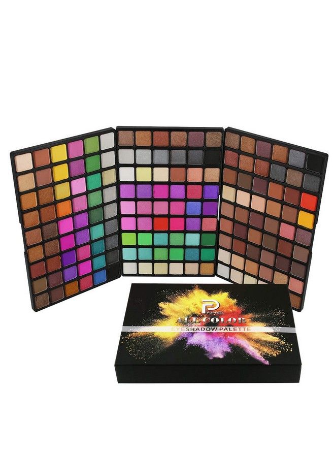 Professional Highlight Eyeshadow Palette Makeup Contouring Kit 162 Colors Highly Pigmented Nudes Warm Natural Matte Shimmer Cosmetic Eye Shadows Pallet Powder Palette Holiday Gift Set