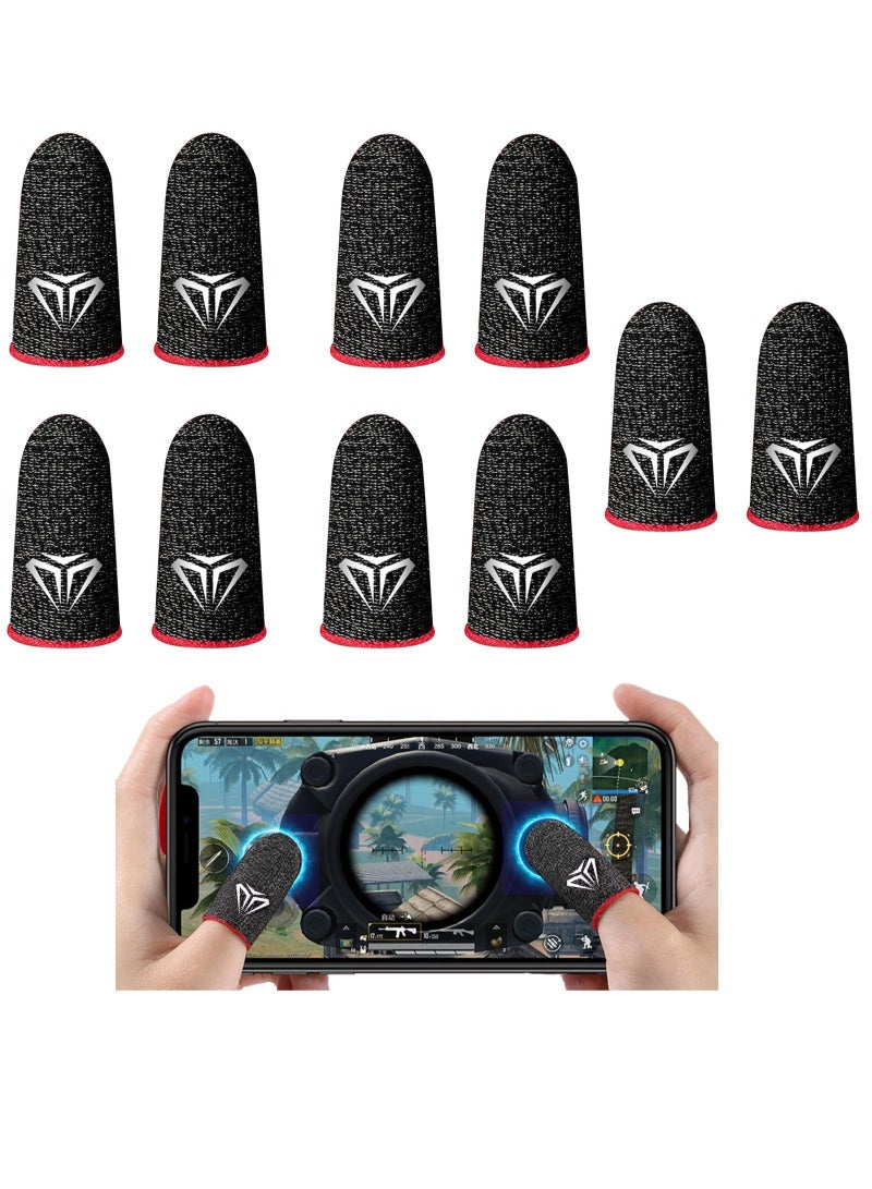 Mobile Game Controller Finger Sleeve Sets, Anti-Sweat Breathable Full Touch Screen Sensitive Shoot Aim Joysticks Finger Set For Pubg/Knives Out/Rules Of Survival