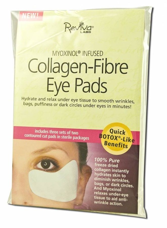 REVIVA LABS Collagen Fibre Eye Pads, 6 CT