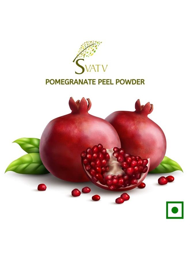 Natural Pomegranate Peel Powder | Punica Granatum | Moisturizing Face Pack | Antioxidants Vitamin-c | Skin Cell Regeneration - 227 Gram, Half Pound, 8 Ounce.