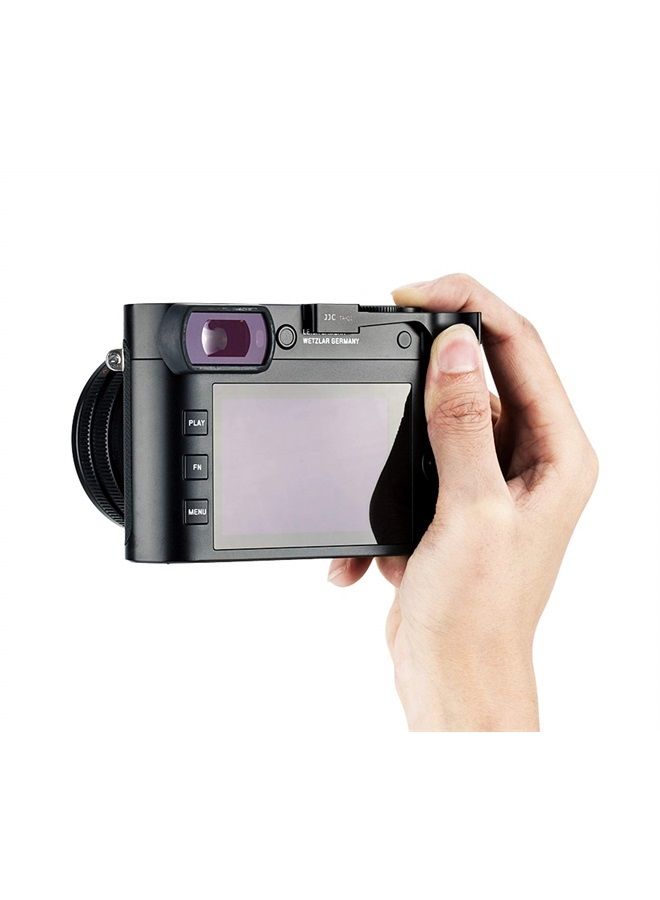 JJC TA-Q2 Thumbs Up Grip for Leica Q2 Camera, Leica Q2 Thumb Grip, Made of Premium Anodized Aluminium Alloy, Silicone Pad, Hot Shoe Grip for Leica Q2, Weight 5G, Size 62x126x212.9mm