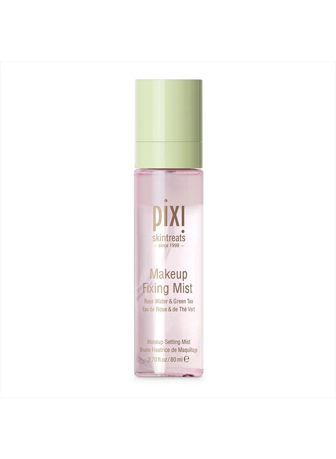 Beauty Makeup Fixing Mist 80ml | All Over Setting Spray For Longer Wearing Makeup | Rose Water and Green Tea Infused | 2.69 Fl Oz