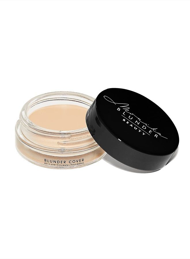 Blunder Cover Foundation/Concealer - Shade: 2 - Zwei - Fair, Soft Cool Pink Undertones | Clean Beauty, All-in-One, Cruelty-Free, Fragrance-Free, Vegan - Monika Blunder Beauty (2 - Zwei)