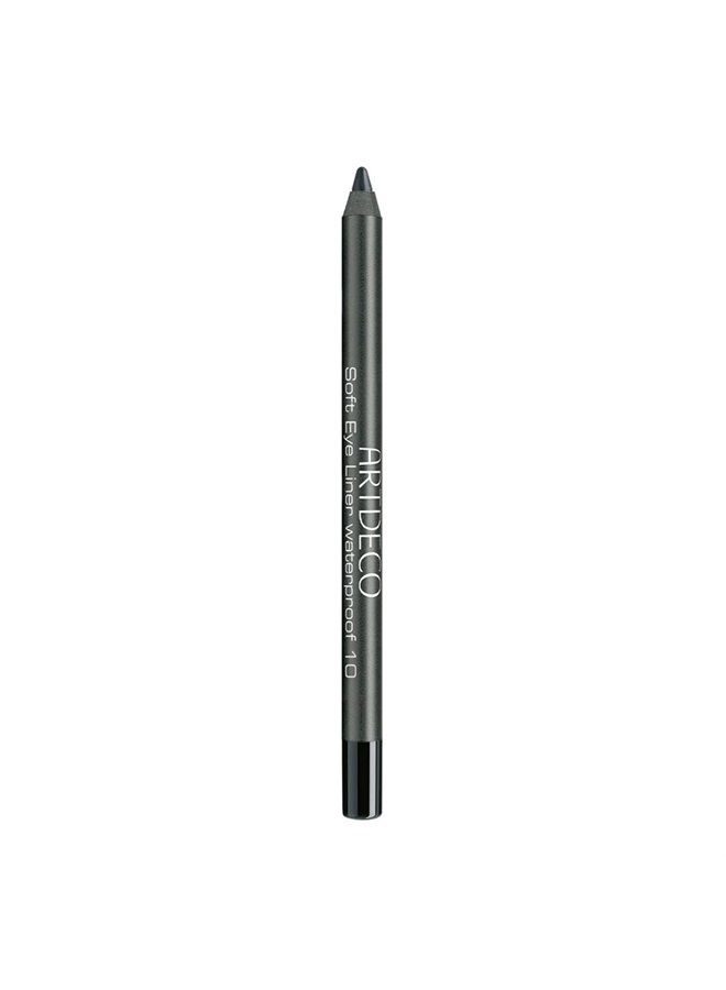 Soft Eyeliner Waterproof, black N°10 (0.04 Oz) – creamy consistency that glides onto the eye, smudge-proof & waterproof—extremely long-lasting wax-based formula, eye makeup, kajal