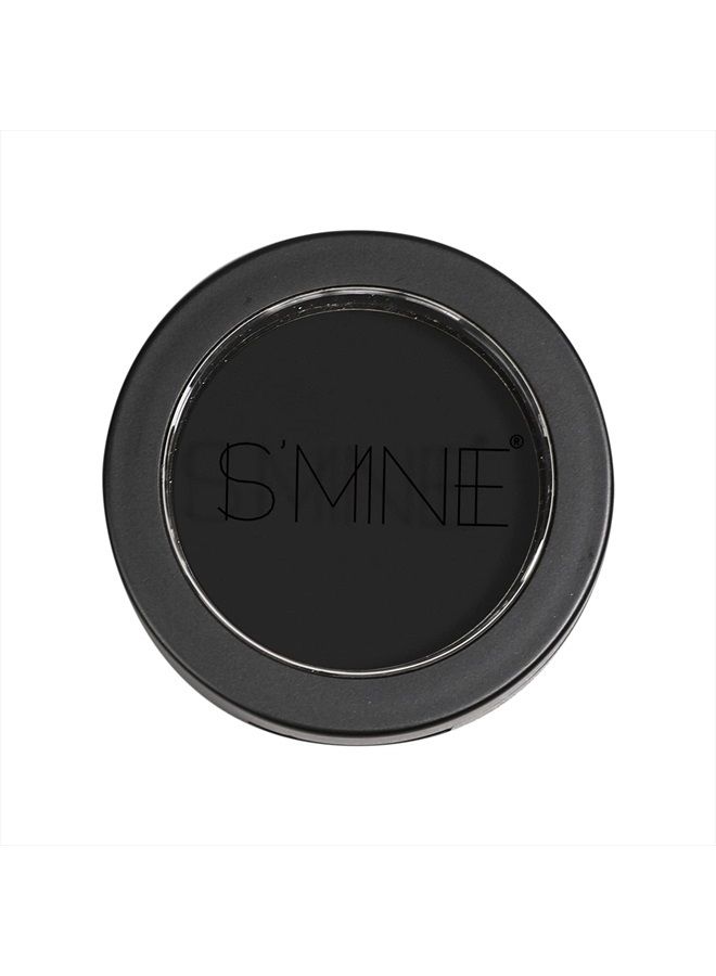 ISMINE Single Black Matte Eyeshadow Powder Palette High Pigment, Longwear, Intense Color Best Black Eyeshadow