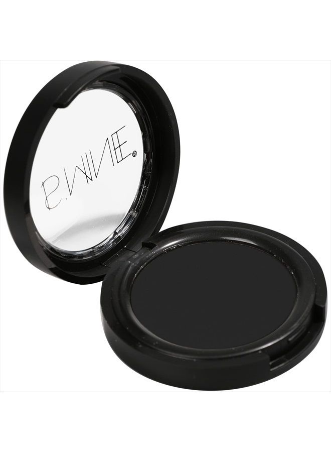 ISMINE Single Black Matte Eyeshadow Powder Palette High Pigment, Longwear, Intense Color Best Black Eyeshadow