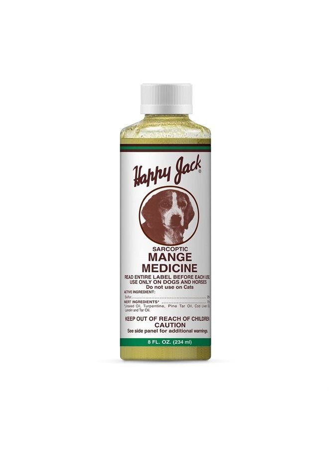Mange Medicine & Mange Treatment for Dogs & Horses - Brings Soothing Itch Relief to Hot Spots, Severe Mange, Fungi, Allergies, Eczema & Most Dog Skin Irritation (8 oz)
