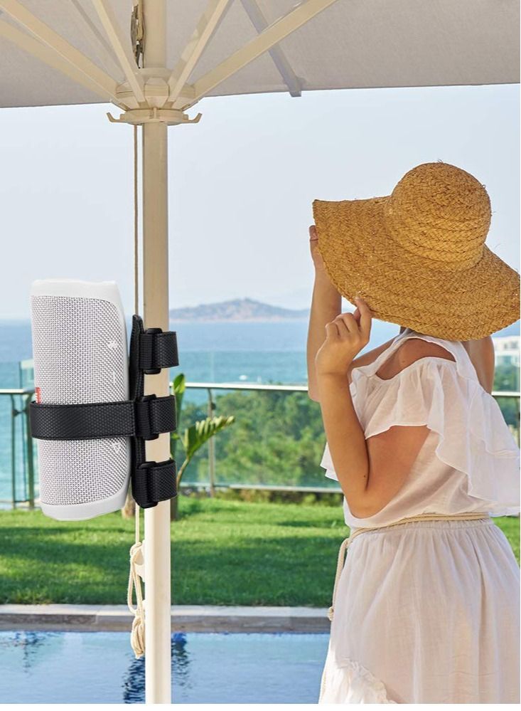 Bicycle Bottle Holder No Screws, Double Fix with Removable Velcro for Bottle Cage, Universal Bike Accessories Strap Mount for Water Bottle, Compatible with Mountain Bicycle, Scooter, Golf Cart