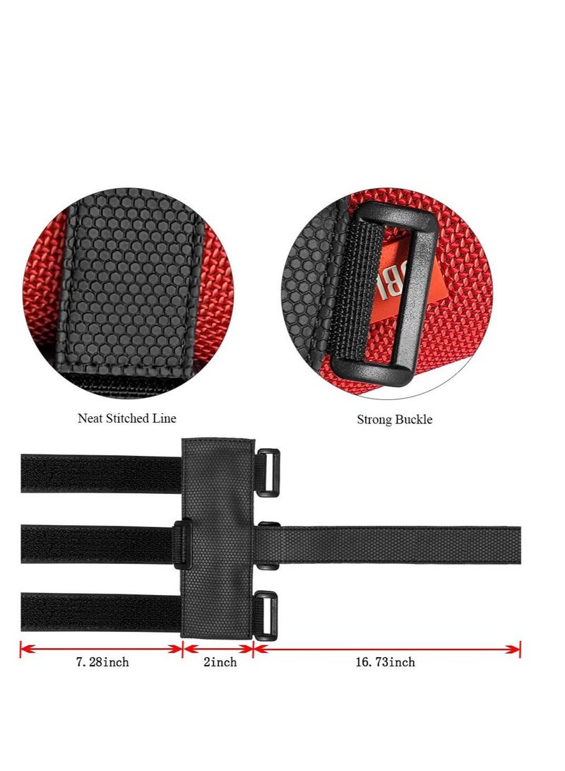 Bicycle Bottle Holder No Screws, Double Fix with Removable Velcro for Bottle Cage, Universal Bike Accessories Strap Mount for Water Bottle, Compatible with Mountain Bicycle, Scooter, Golf Cart