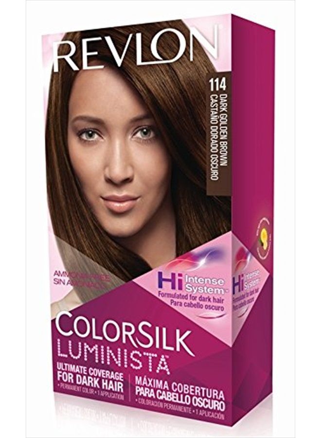 Revlon Colorsilk Luminista Haircolor, Dark Golden Brown, 1 Count