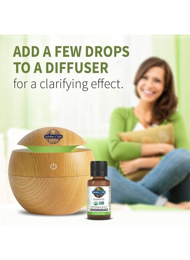 Essential Oil, Rosemary 15 ml, 100% USDA Organic & Pure, Undiluted & Non-GMO - for Diffuser, Aromatherapy, Meditation - Energizing, Stimulating, Refreshing, Clarifying, 0.5 Fl Oz