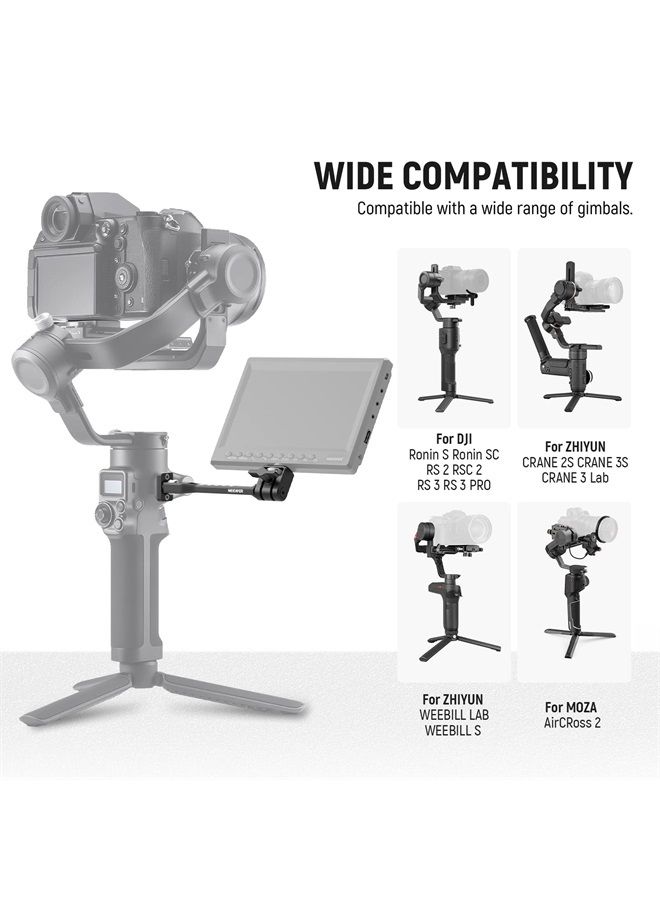 NEEWER Adjustable Field Monitor Mount, 360° Rotatable Camera Monitor Bracket with 1/4