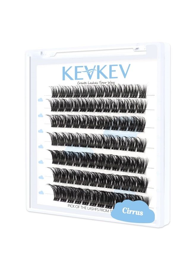 Lash Clusters 84 Pcs Cluster Lashes Eyelash Clusters DIY Cluster Eyelash Extensions Individual Lashes that Look Like Eyelash Extensions Natural Look Thin Band & Soft (Cirrus,D-10)