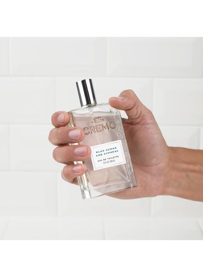 Blue Cedar & Cypress Cologne Spray, A Woodsy Scent with Notes of Lemon Leaf, Cypress and Cedar, 3.4 Fl Oz
