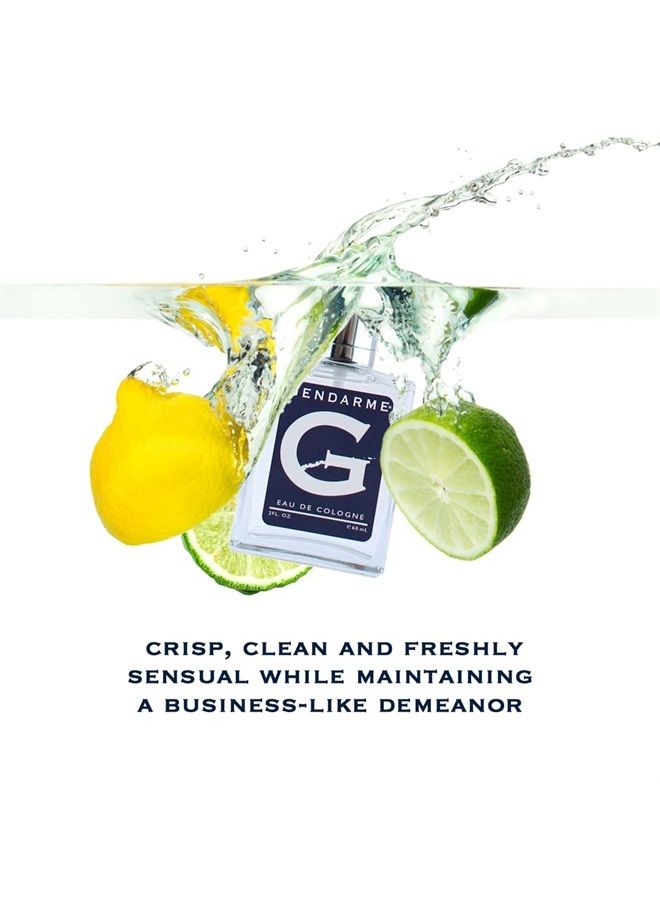 Eau De Cologne Spray for Men - Clean Fresh Unisex Fragrance, 2 oz (Spray Glass)