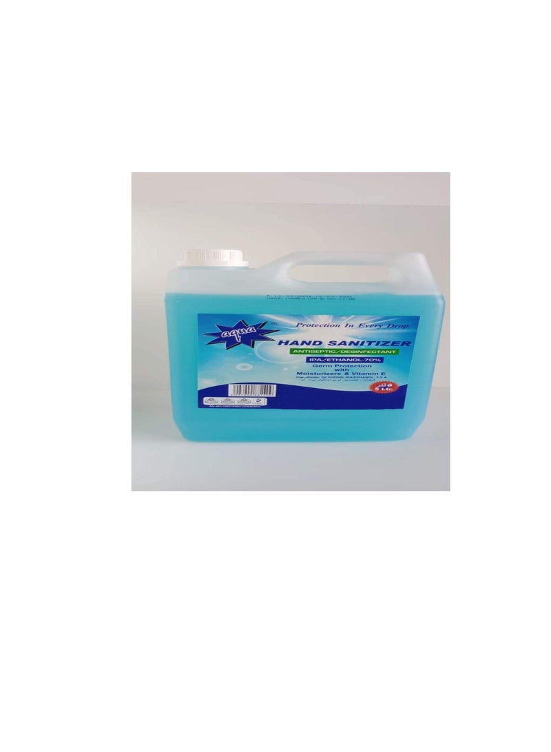 Aqua Hand Sanitizer Gem Protection With Moisturizers & vitamine E- Made In Uae