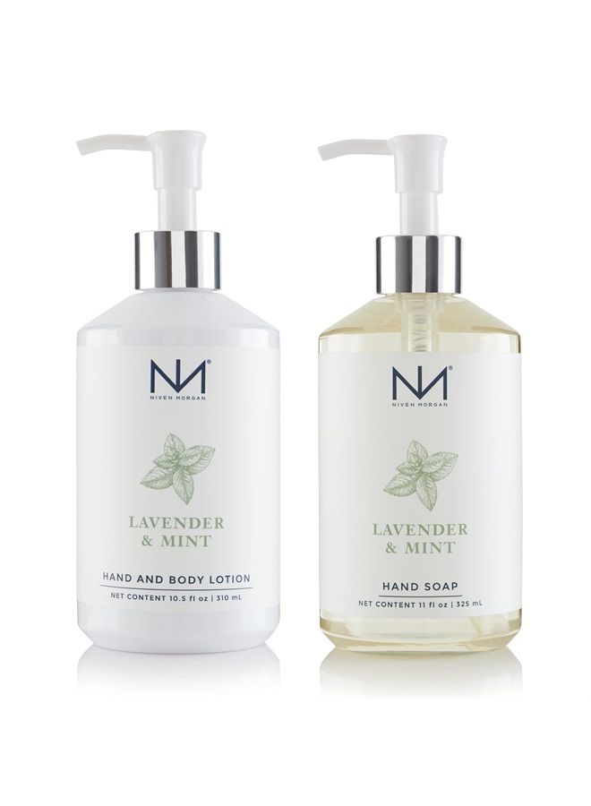 Lavender & Mint Hand Soap and Lotion Set