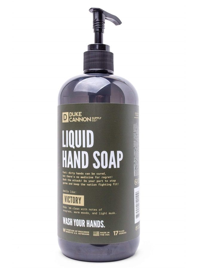 Liquid Hand Soap Triple Play, 3 Pack Variety Set, 17 FL OZ. - Keep 'em Clean with Naval Diplomacy, Victory and Productivity