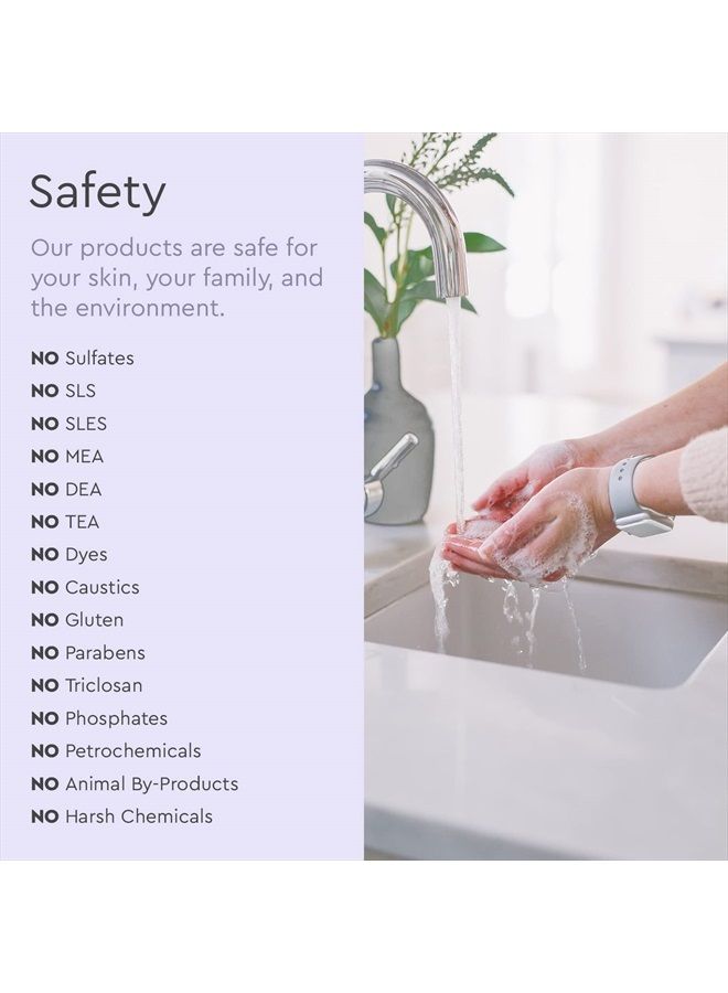 Organic Hand Soap, For the Professional Hand Washers We've All Become, Moisturizing Natural Gel Hand Wash Soap, Liquid Hand Soap Refills for Soft Skin (Refill Lavender & Vanilla, 48 Ounce)