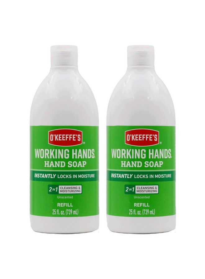 Working Hands Moisturizing Hand Soap 25 Ounce Bottle Refill Unscented (Pack Of 2)