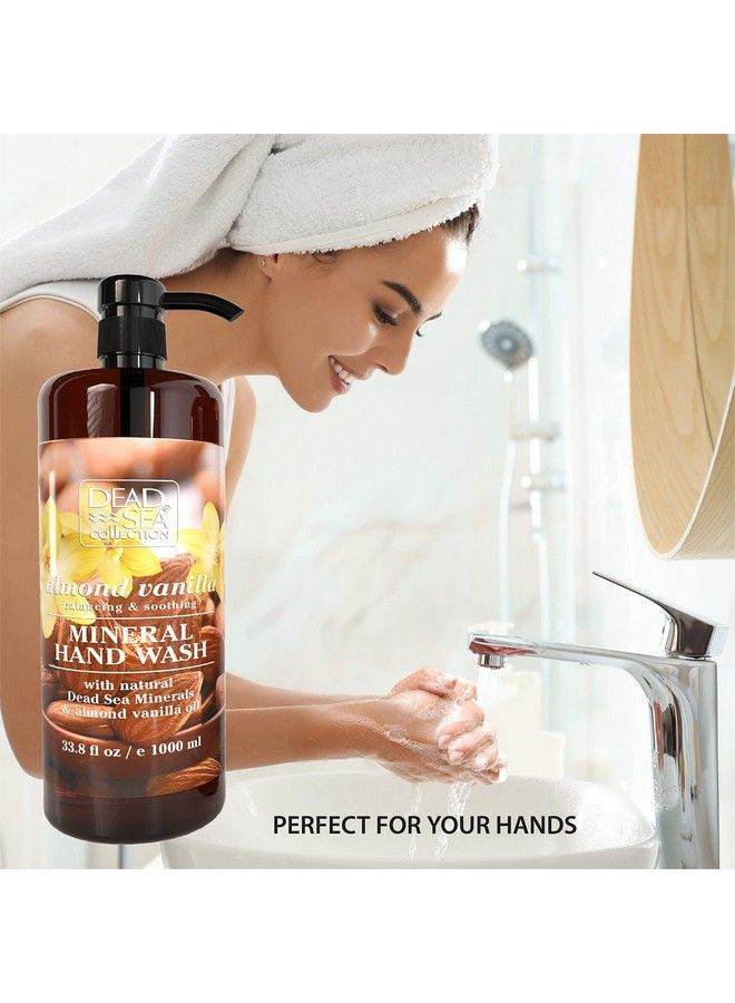 Almond Vanilla Liquid Hand Soap Pack Of 2 (67.6 Fl. Oz) Moisturizing Gel Hand Soap With Pump Nourishing Hand Wash Cleanser