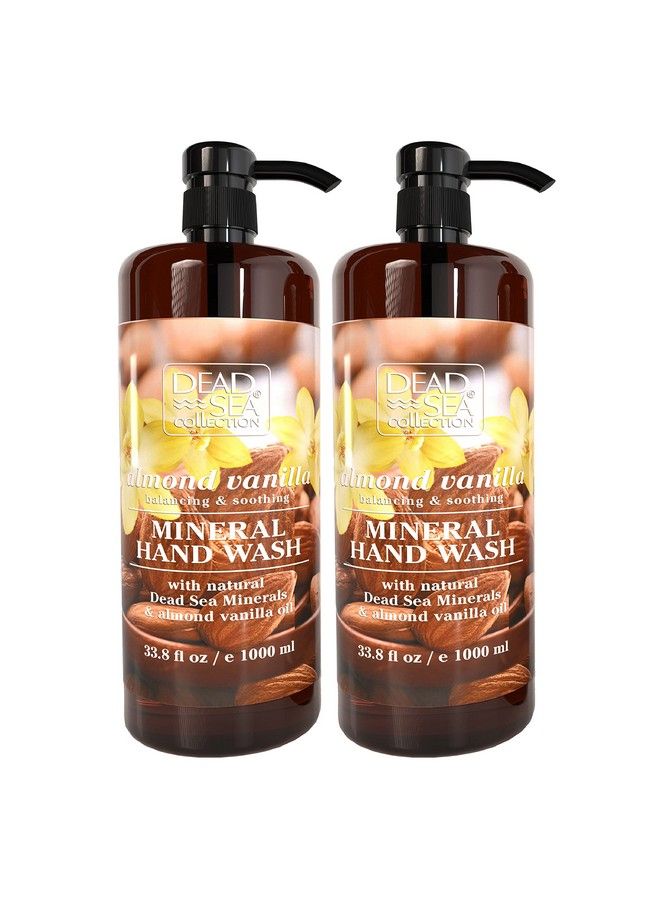 Almond Vanilla Liquid Hand Soap Pack Of 2 (67.6 Fl. Oz) Moisturizing Gel Hand Soap With Pump Nourishing Hand Wash Cleanser