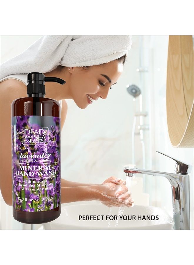 Lavender Oil Liquid Hand Soap - Moisturizing Gel Hand Soap with Pump - Nourishing Hand Wash Cleanser - Pack Of 2 (33.8 Fl. Oz Each)