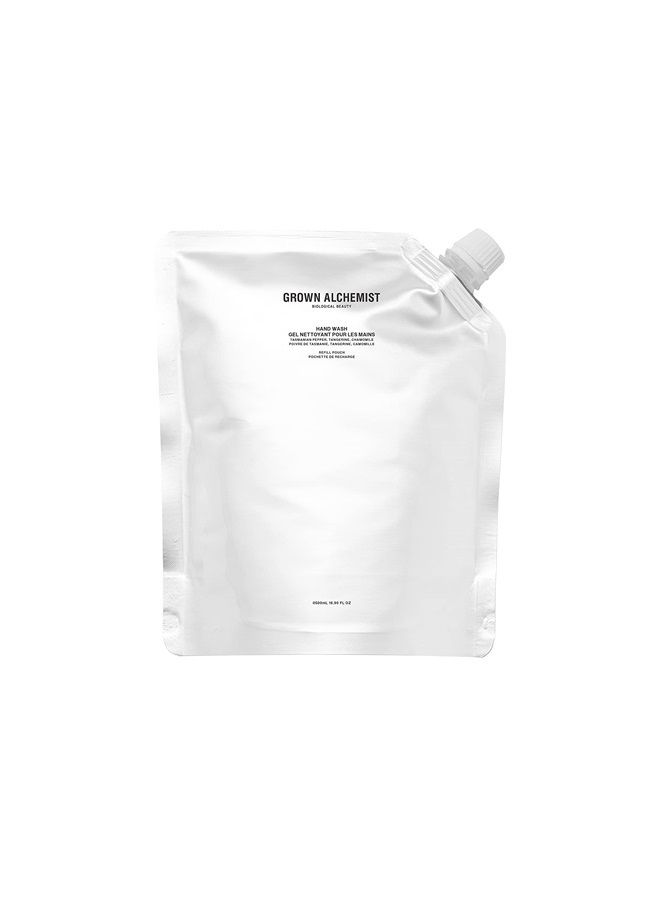 Hand Wash REFILL Pouch: Tasmanian Pepper, Tangerine, Chamomile - Gentle Hand Wash that Hydrates and Cleanses Skin, 500ml