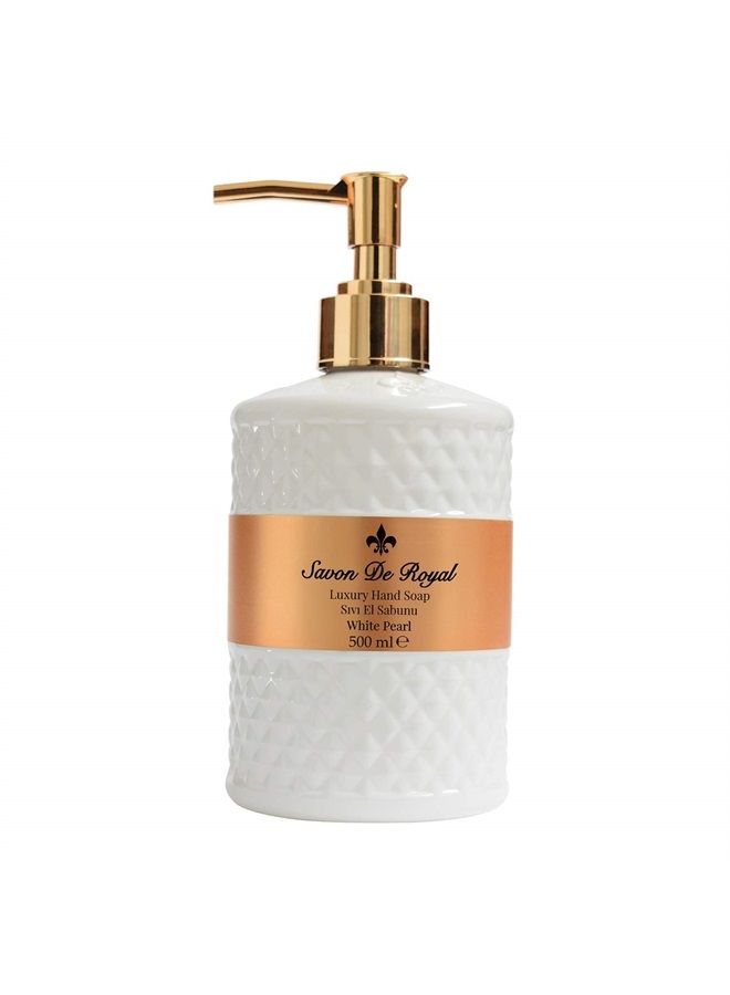 White Pearl Liquid Hand Soap - Liquid Hand Wash, Multipurpose Liquid Soap in Pump Dispenser, Lily Flower Scent, 16.9 fl oz