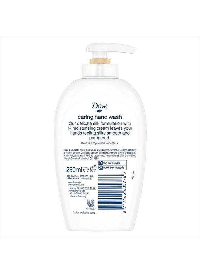 Caring Hand Wash, Fine Silk, 250 Ml/8.45 Oz (Pack of 6)