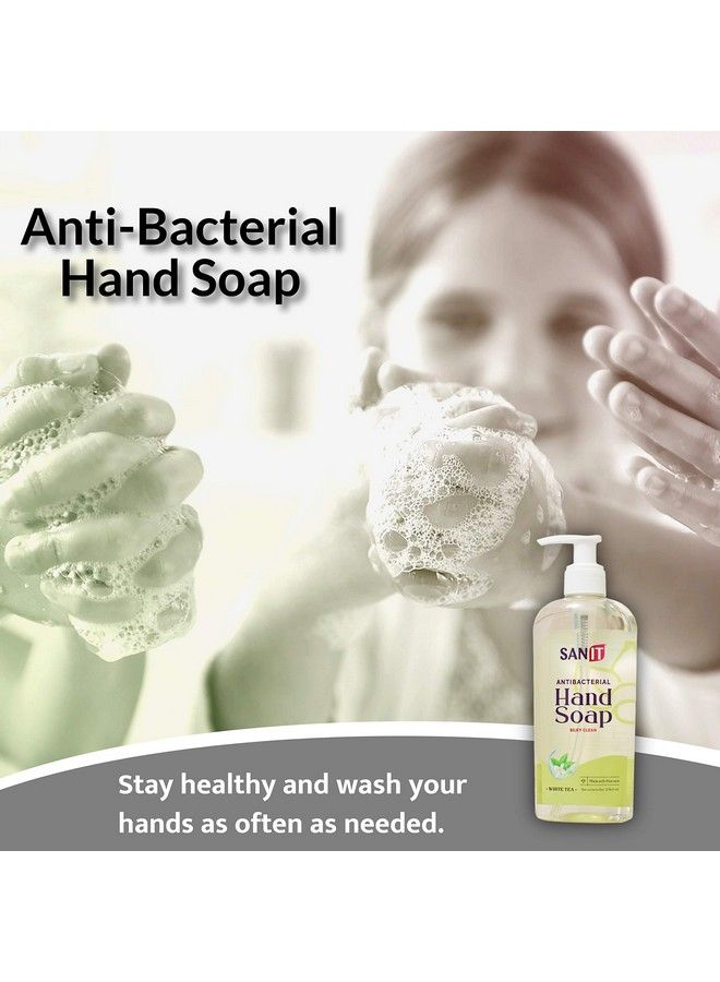 Silky Clean Antibacterial Liquid Gel Aromatic Hand Soap Advanced Formula With Coconut Oil And Aloe Vera Natural Moisturizing Hand Wash Made In Usa White Tea 8 Oz 3 Pack