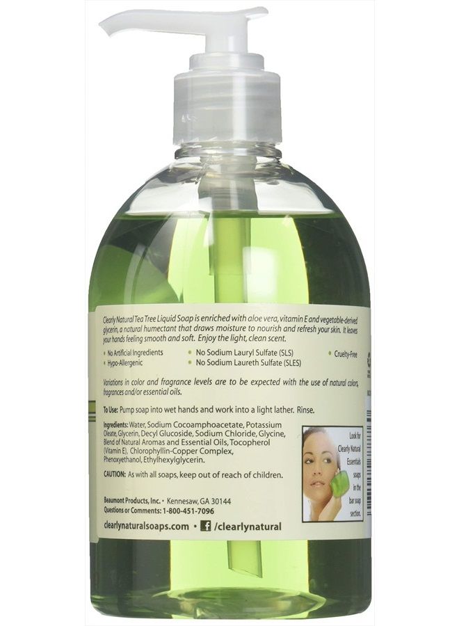 Tea Tree Liquid Glycerine Soap, 12 Ounce (Pack of 2)