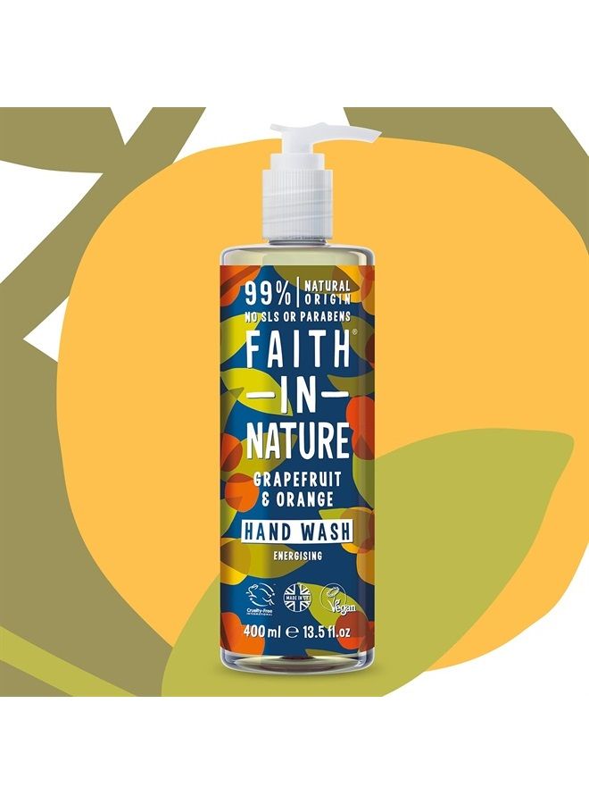 Natural Grapefruit and Orange Hand Wash, 400 ml (Packaging May Vary)